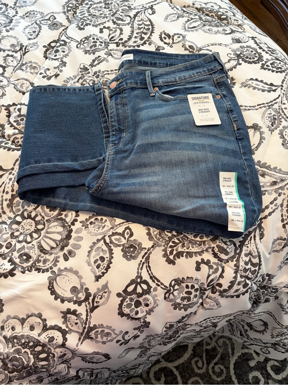Levi's Women's Straight Leg Jeans - Medium Blue Wash